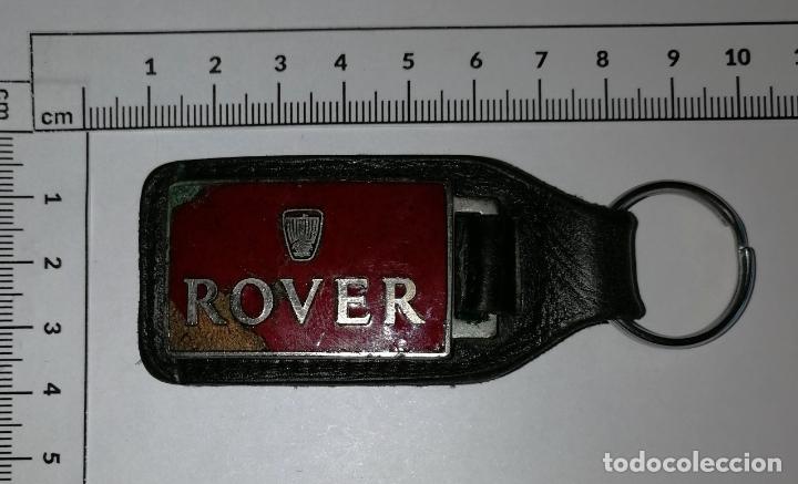 Coleccionismo de llaveros: LLAVERO METAL. PIEL. ESMALTADO. ROVER. - Manhattan Windsor. - Made in England. - A&ntilde;os 90
