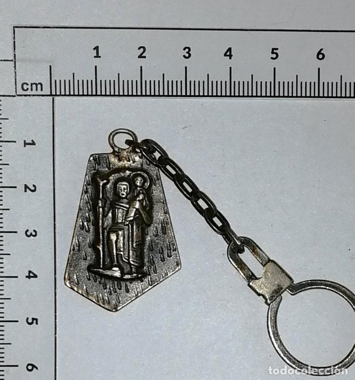 Collectionnisme de portes-cl&eacute;s: LLAVERO METAL. SAN CRIST&Oacute;BAL. - A&ntilde;os 70