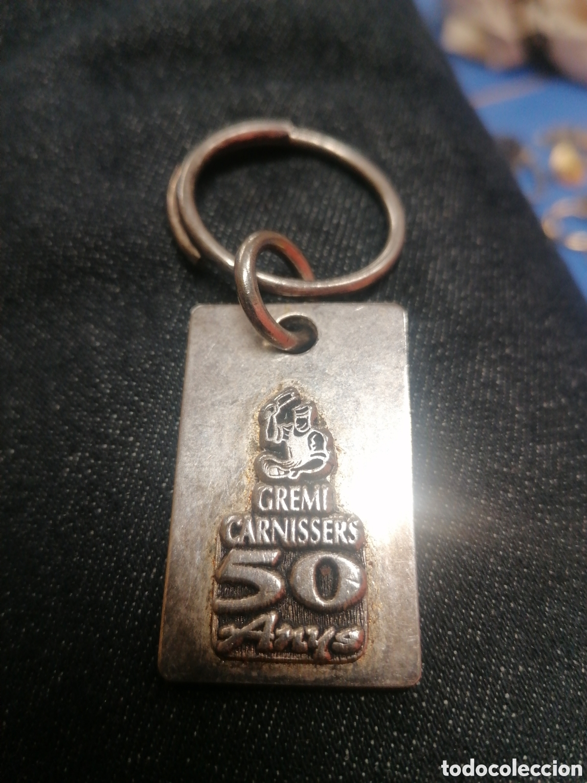 Collectionnisme de portes-cl&eacute;s: Llavero gremi gremio de carniceros carnicers cincuenta a&ntilde;os 50 a&ntilde;os