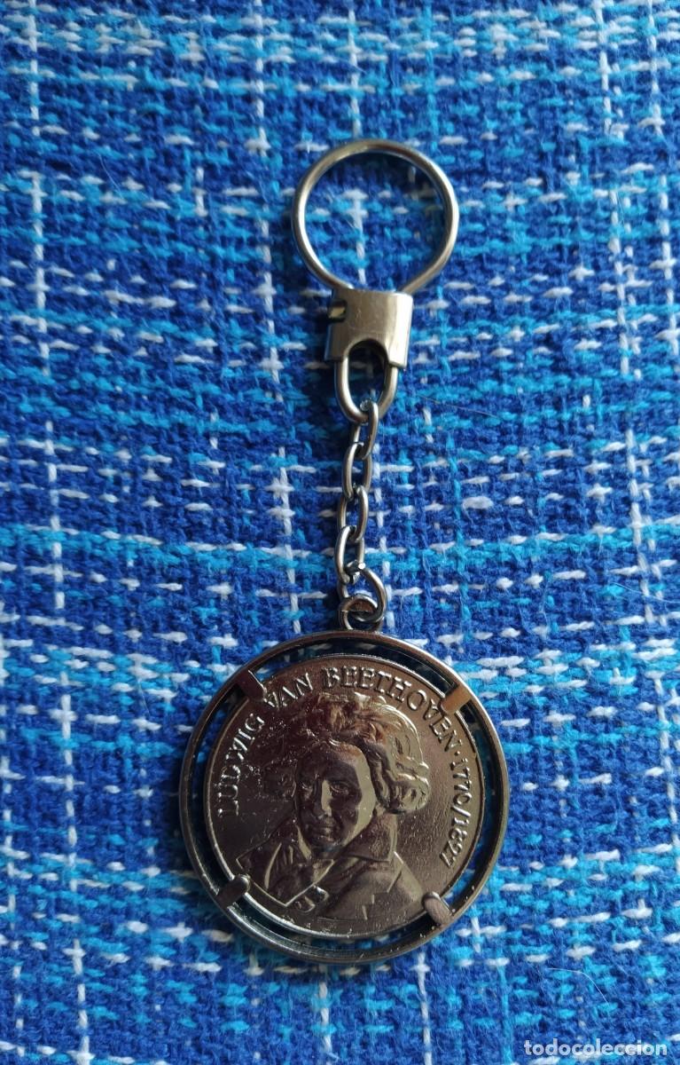 Coleccionismo de llaveros: Llavero moneda Beethoven - Foto 1