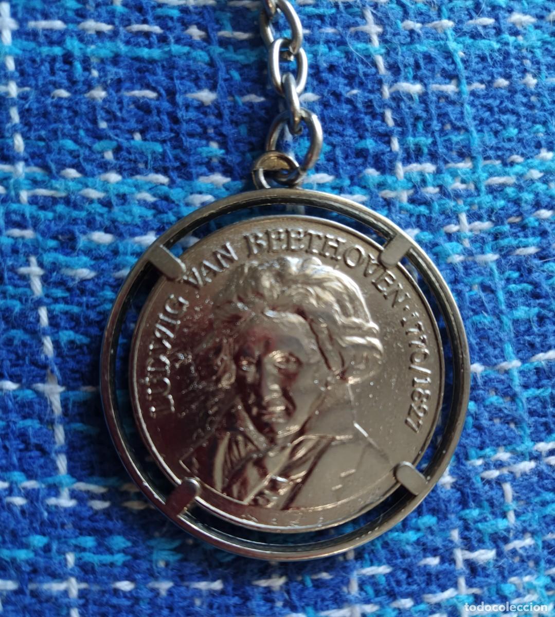 Coleccionismo de llaveros: Llavero moneda Beethoven - Foto 3