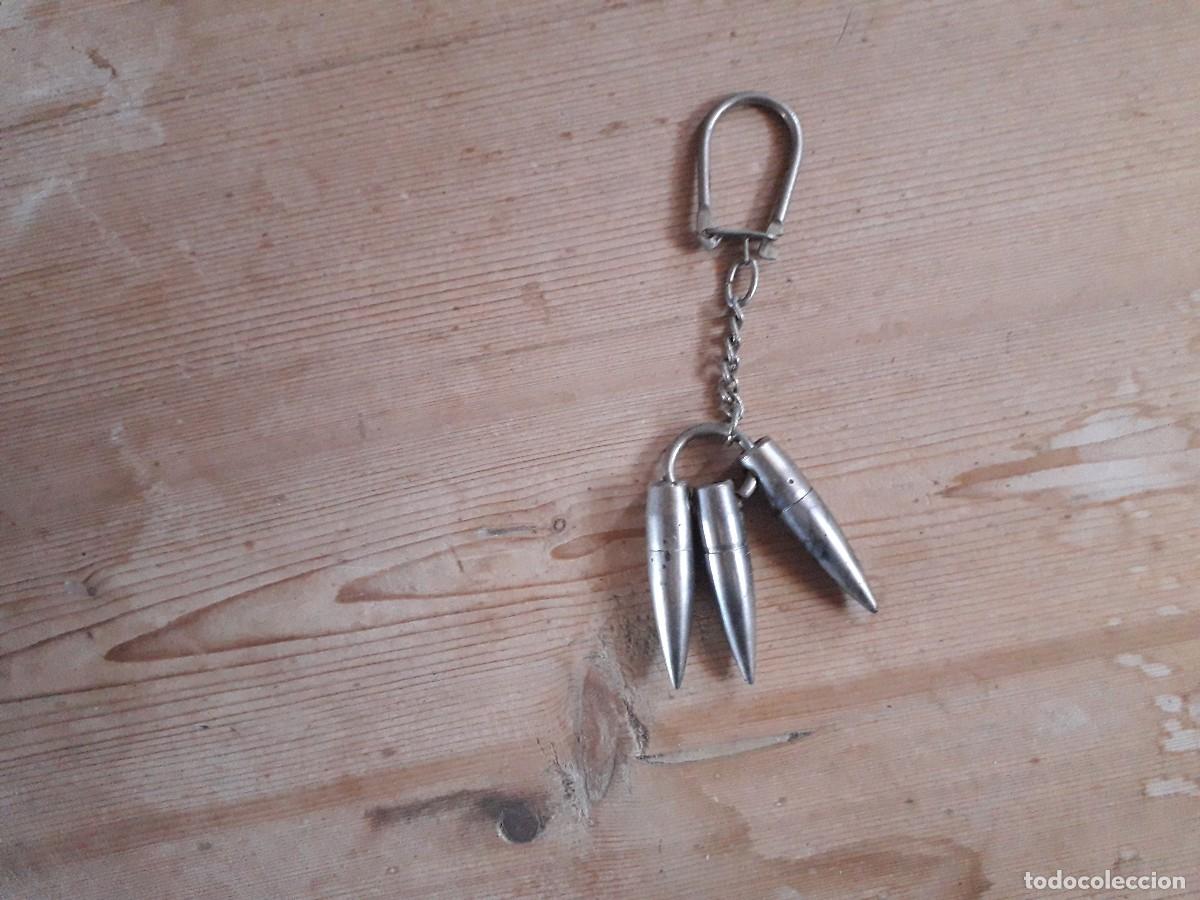 Coleccionismo de llaveros: llavero de metal, de 3 balas. - Foto 2
