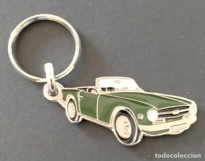 Coleccionismo de llaveros: llavero Triumph TR6 verde
