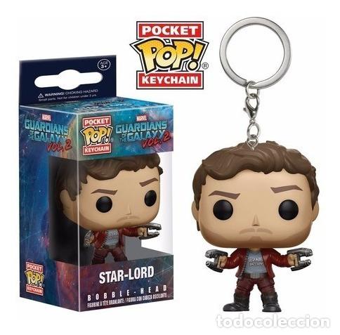 Coleccionismo de llaveros: llavero funko pocket pop guardians of the galaxy star lord