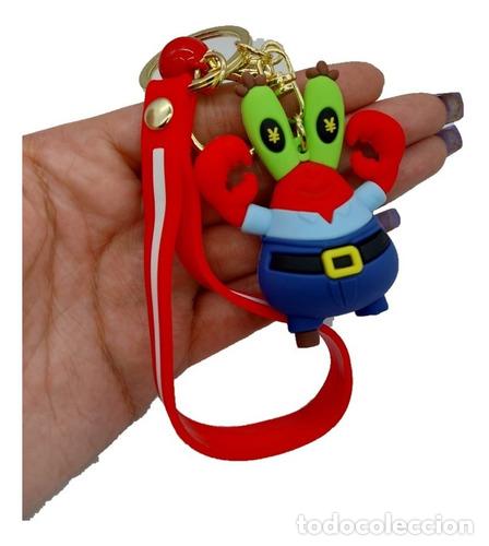 Coleccionismo de llaveros: llavero don cangrejo bob esponja 6 cm goma 3d