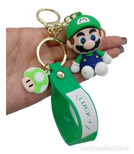 Coleccionismo de llaveros: llavero luigi mario bros goma 3d 6cm