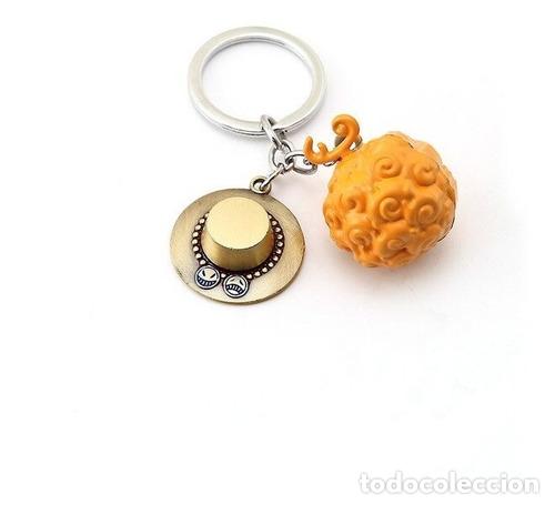 Coleccionismo de llaveros: llavero one piece fruta del diablo ace mera mera no mi