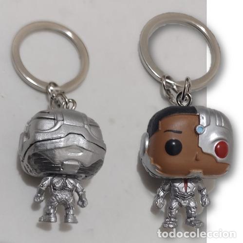 Coleccionismo de llaveros: llavero cyborg justice league pop keychain pocket funko
