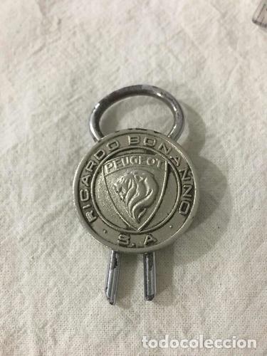 Coleccionismo de llaveros: llavero antiguo concesionario peugeot ricardo bonanno