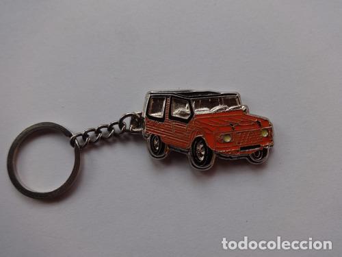 Coleccionismo de llaveros: llavero citroen mehari naranja 3cv 2cv ami8 manual escudo