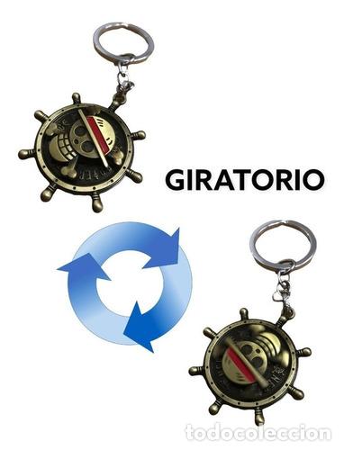 Coleccionismo de llaveros: llavero metalico one piece giratorio importado