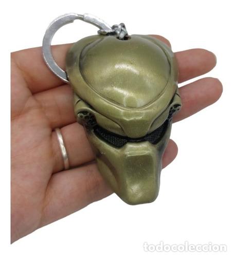 Coleccionismo de llaveros: llavero casco depredador alien vs predator de metal modelo 7