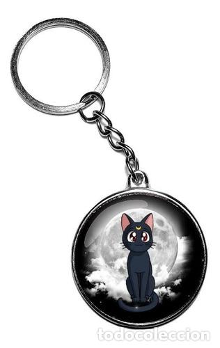 Coleccionismo de llaveros: llavero sailor moon gato luna en la luna