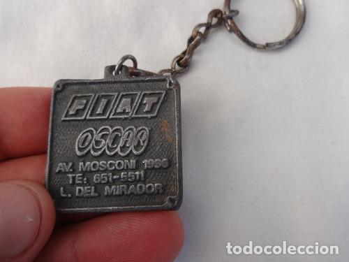 Coleccionismo de llaveros: llavero antiguo fiat oscar fiat 600 lomas del mirador metal
