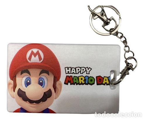 Coleccionismo de llaveros: llavero porta sube super mario bros luigi nintendo pvc