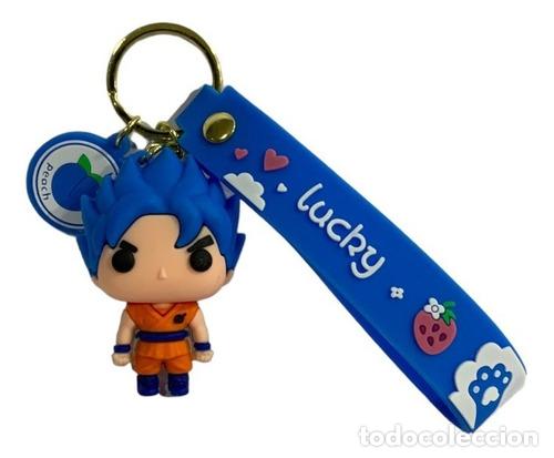 Coleccionismo de llaveros: llavero de goma goku supersaiyajin azul dragon ball z