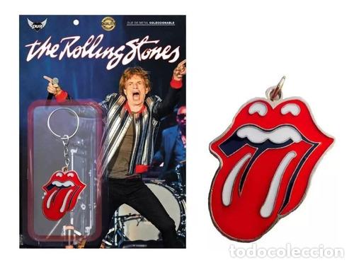 Coleccionismo de llaveros: llavero rolling stones lengua metal replay