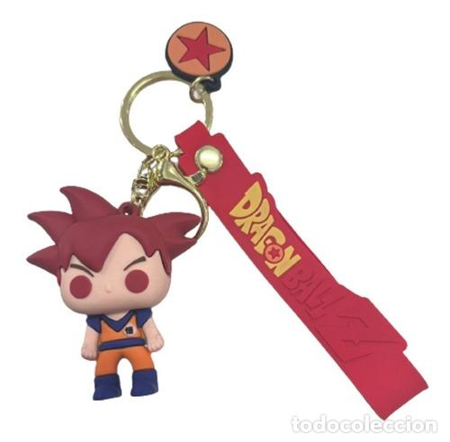 Coleccionismo de llaveros: llavero de goma dragon ball goku dios