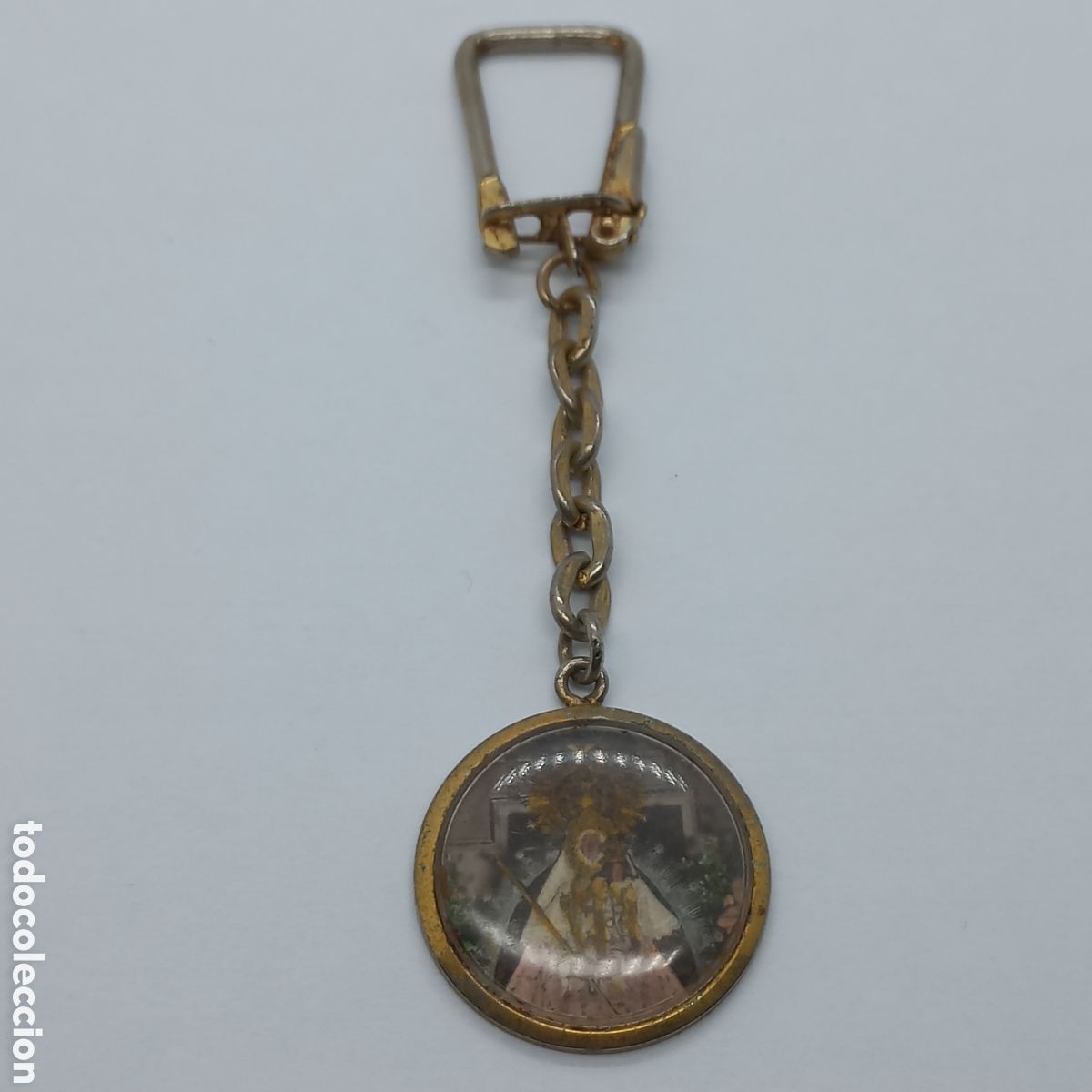 Llavero antiguo medalla