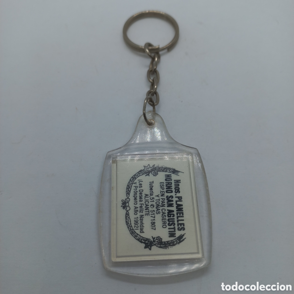Coleccionismo de llaveros: Llavero Loter&iacute;a Navidad 91. Horno San Agust&iacute;n. Alicante