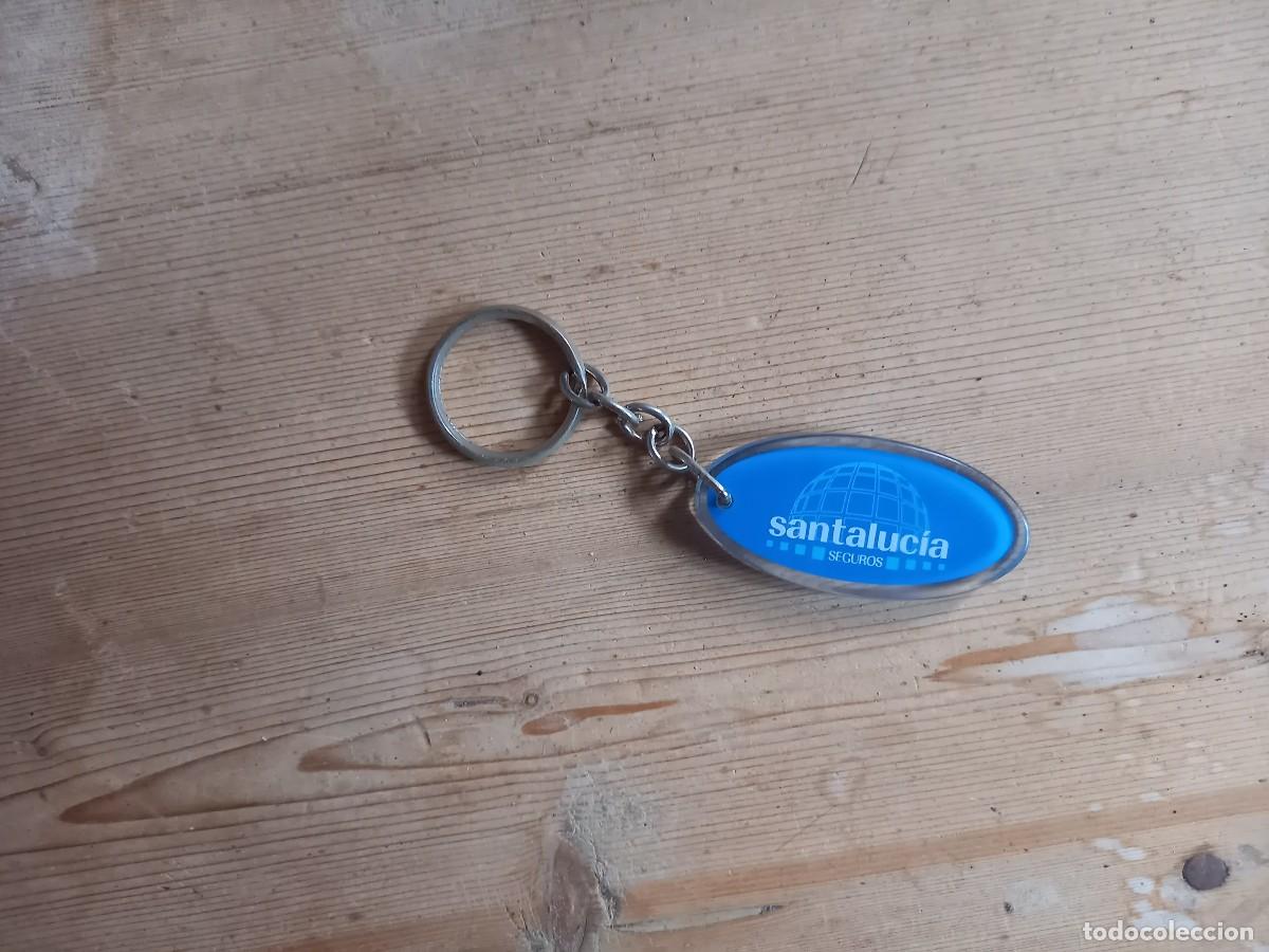 Collectionnisme de portes-cl&eacute;s: llavero de publicidad, seguros Santa Luc&iacute;a.