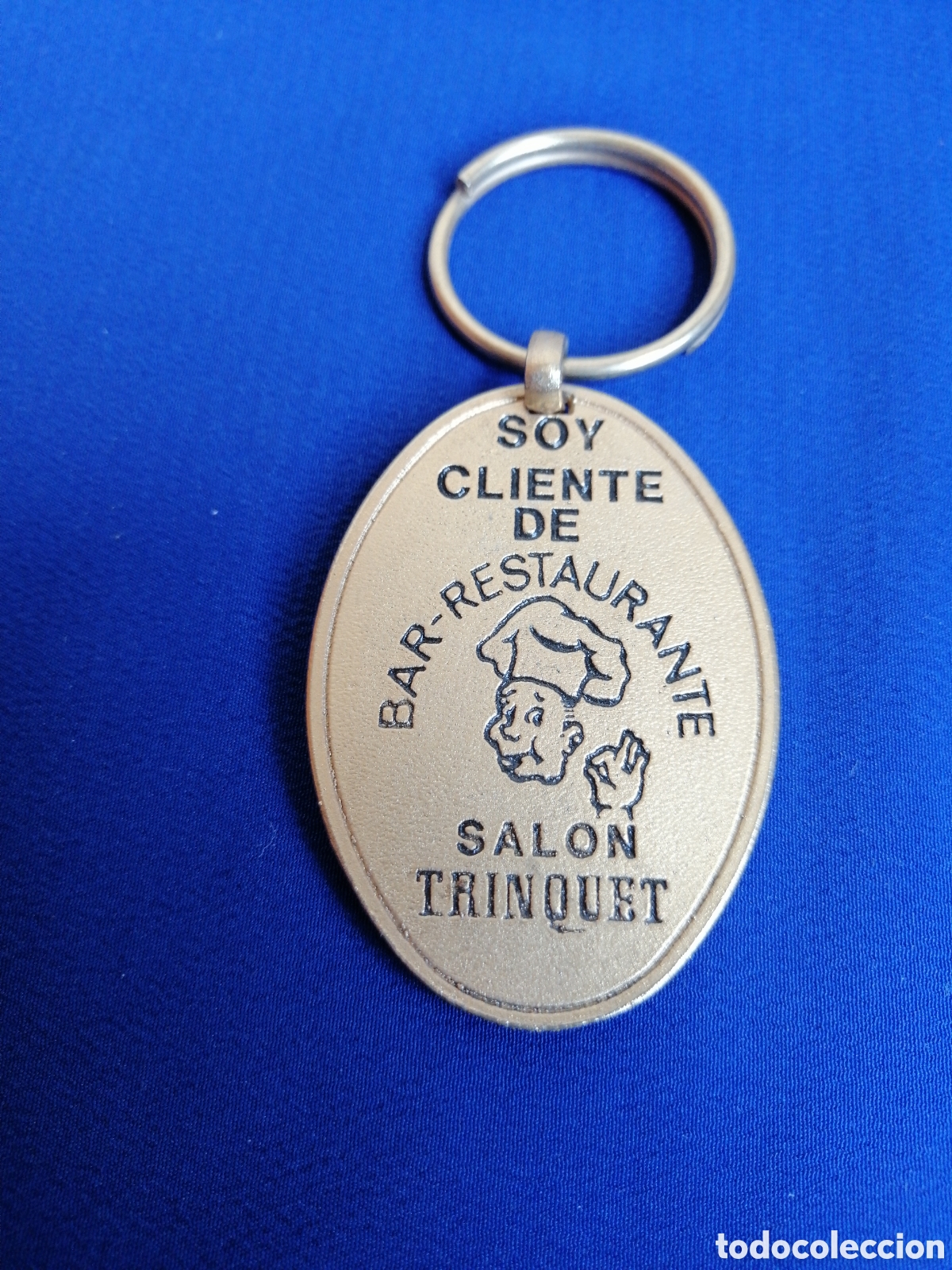 Sammlung von Schl&uuml;sselanh&auml;ngern: BAR RESTAURANTE SAL&Oacute;N TRINQUET (MANISES) VALENCIA INAGURACION 1986 LLAVERO PUBLICIDAD
