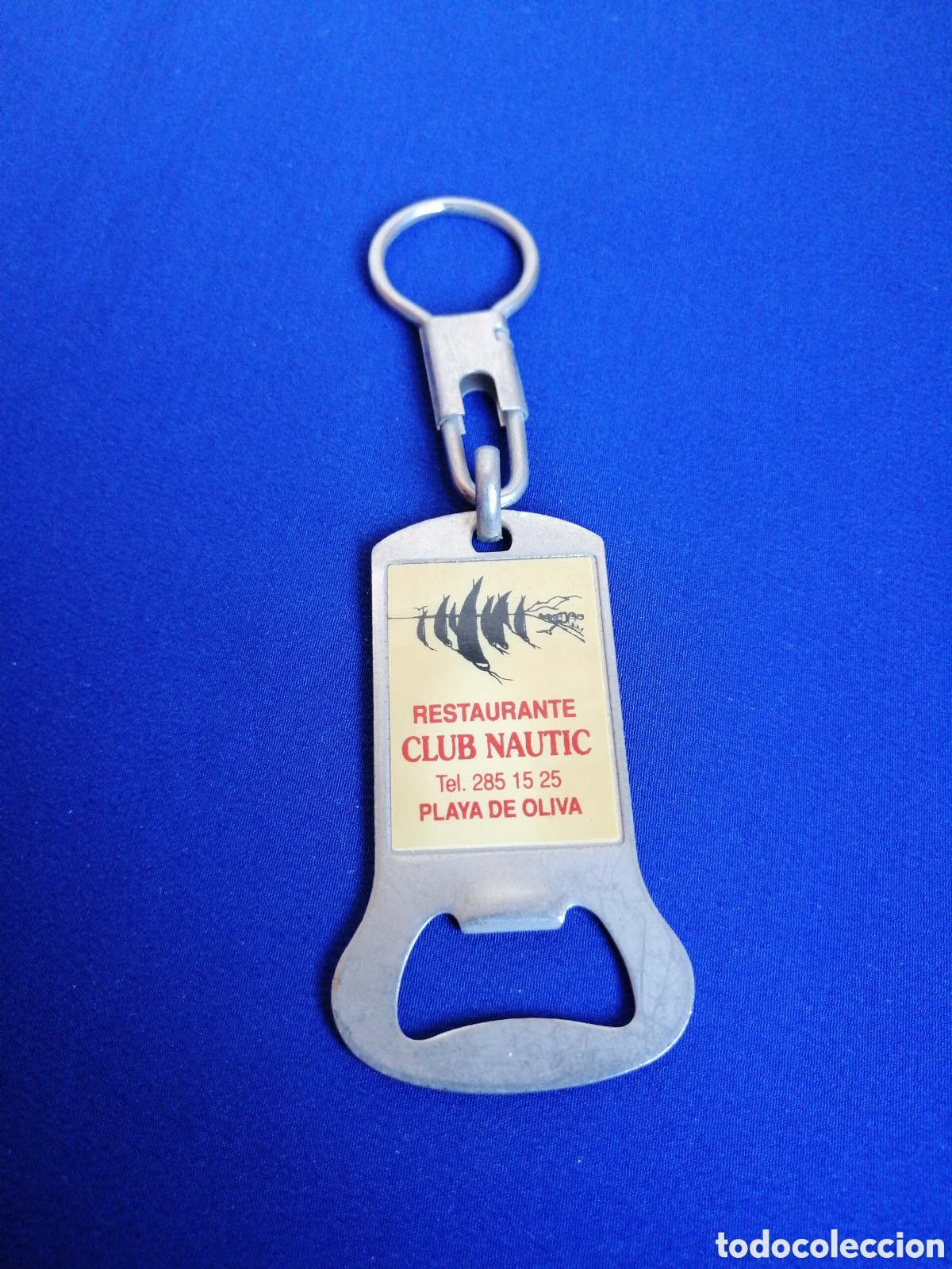 Collectionnisme de portes-cl&eacute;s: RESTAURANTE CLUB NAUTIC - PLAYA DE OLIVA LLAVERO PUBLICIDAD