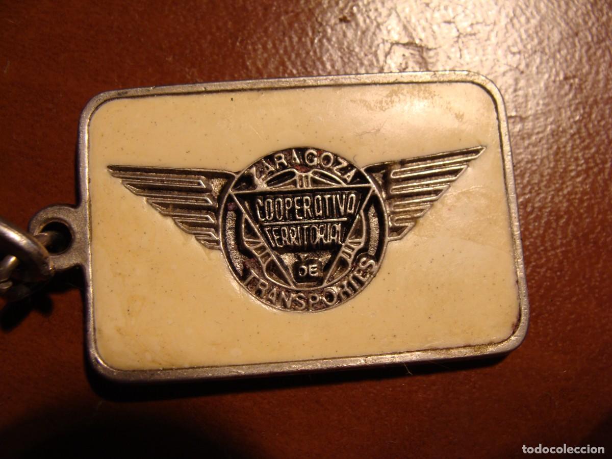 Sammlung von Schl&uuml;sselanh&auml;ngern: ANTIGUO LLAVERO DE COLECCION COTRANZA COOPERATIVA TERRITORIAL DE TRANSPORTES ZARAGOZA