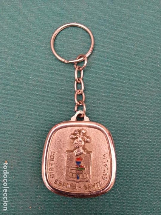 Sammlung von Schl&uuml;sselanh&auml;ngern: LLAVERO - COLEGIO ESPA&Ntilde;A - SANTA EULALIA - METALICO