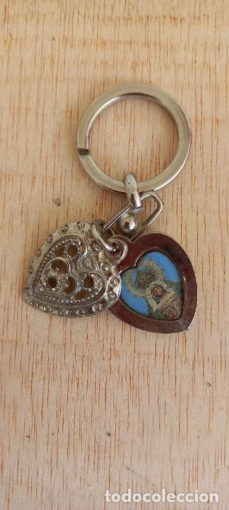 Coleccionismo de llaveros: VIRGEN DEL CARMEN ?. CORAZON. LLAVERO RELIGIOSO.