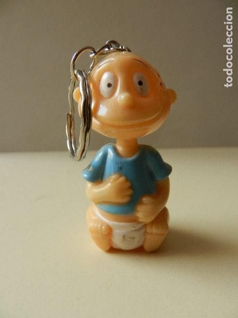 Coleccionismo de llaveros: Llavero linterna Rugrats Aventura en pa&ntilde;ales Tommy Pickles figura PVC serie TV raro rara