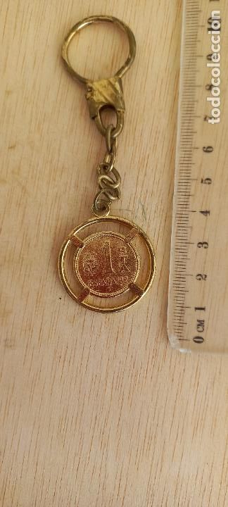 Coleccionismo de llaveros: LLAVERO MUNDIAL-82 DE FUTBOL. ESPA&Ntilde;A 1982. ESPA&Ntilde;A'82. CON REPLICA DE MONEDA DE 1 PESETAS