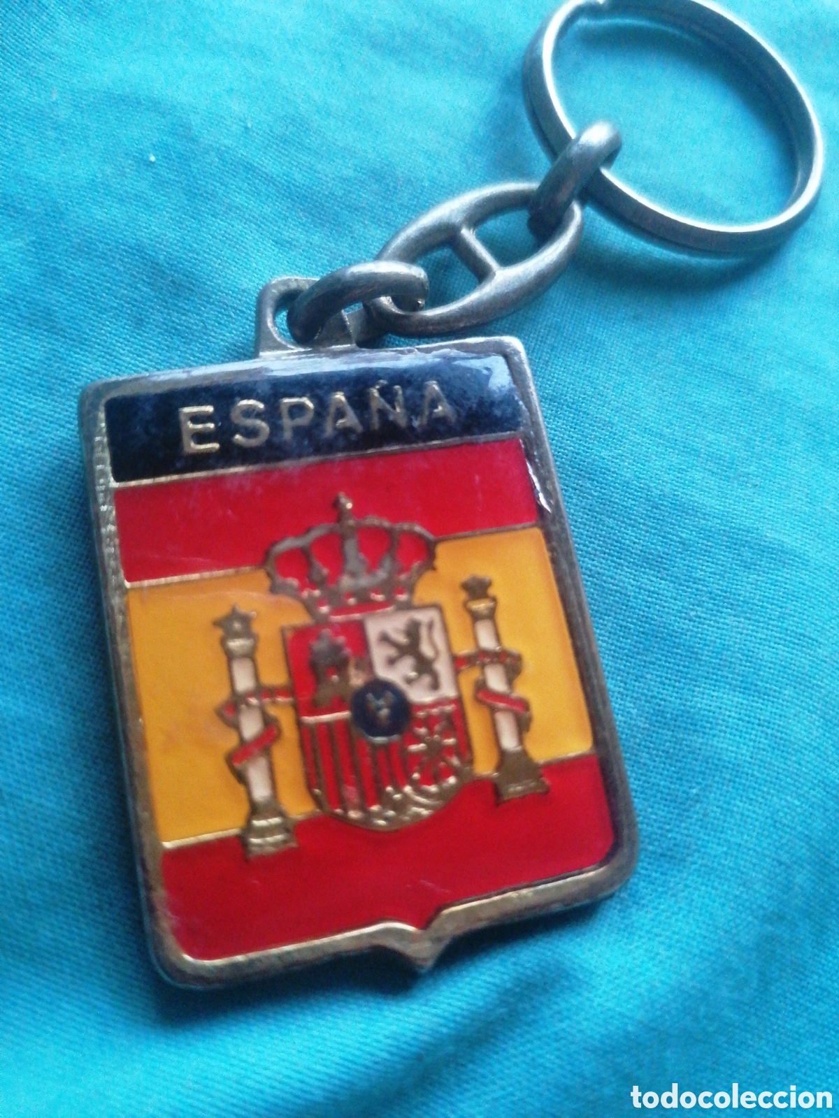 Sammlung von Schl&uuml;sselanh&auml;ngern: Llavero doble cara Espa&ntilde;a escudo her&aacute;ldico
