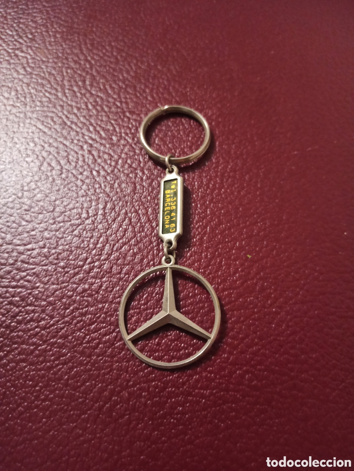Coleccionismo de llaveros: Llavero antiguo Mercedes. La dimensi&oacute;n en las fotos