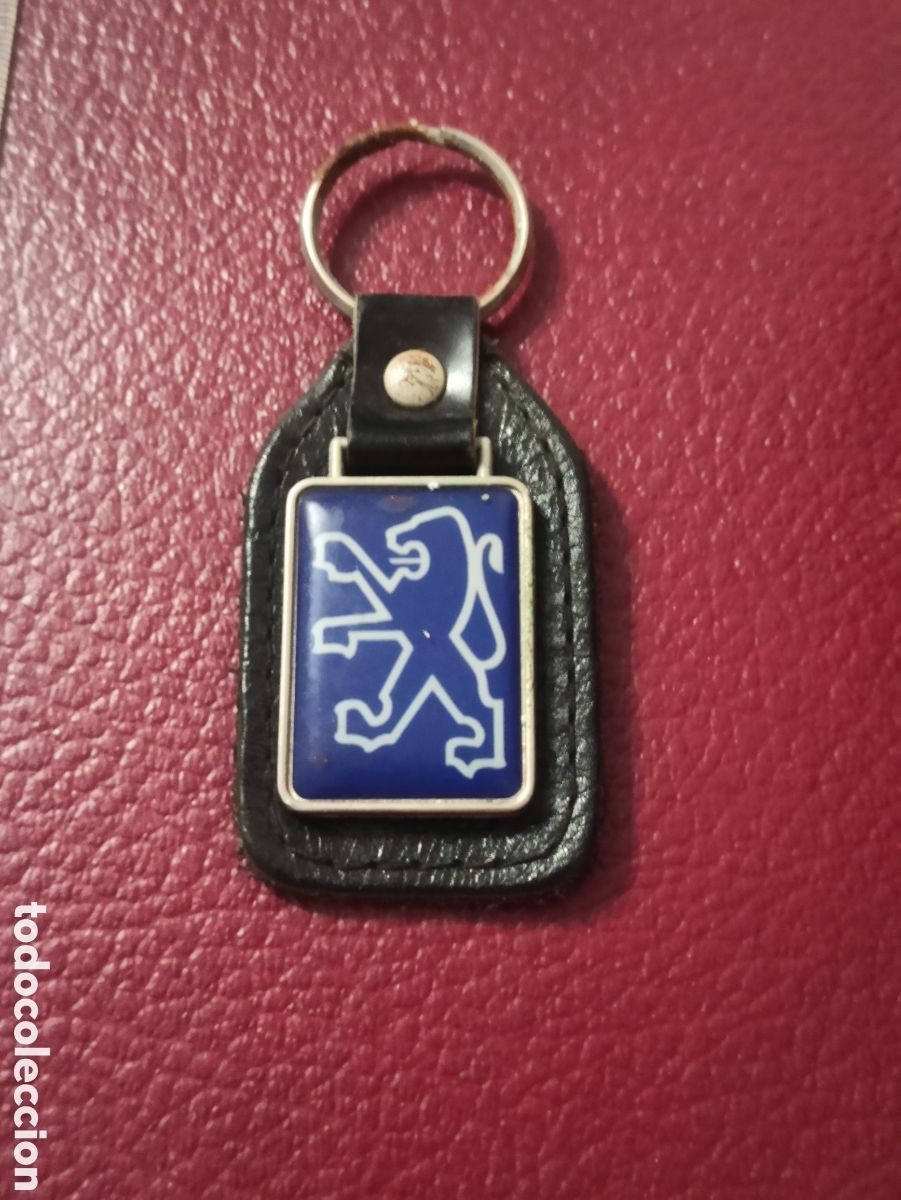 Coleccionismo de llaveros: Antiguo llavero publicitario Peugeot la dimensi&oacute;n s&eacute; puede apreciar en las fotos