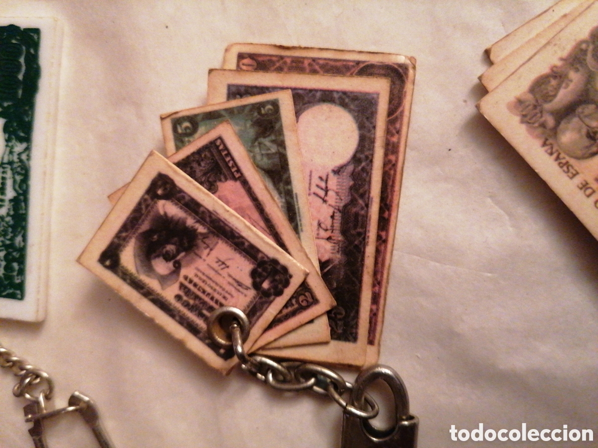 Coleccionismo de llaveros: 3 llaveros antiguos billetes - Foto 2
