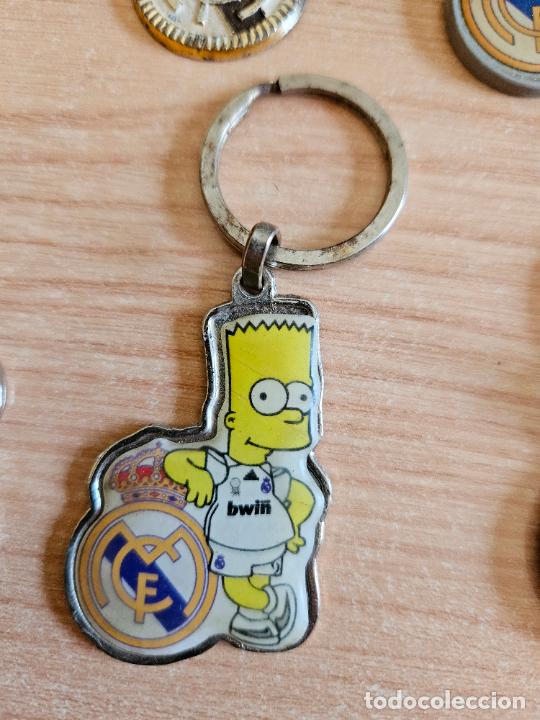 Coleccionismo de llaveros: Llavero de f&uacute;tbol Real Madrid Bart Simpson
