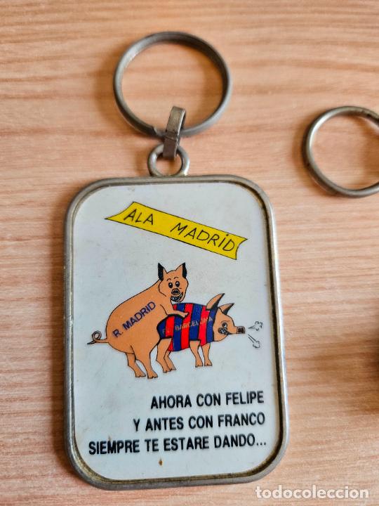 Coleccionismo de llaveros: Llavero de f&uacute;tbol Real Madrid-Barcelona. Ala Madrid. Hala Madrid