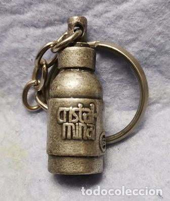 Coleccionismo de llaveros: LLAVERO DE METAL BOTELLA CRISTAL MINA - LLAV-21836 - B-791