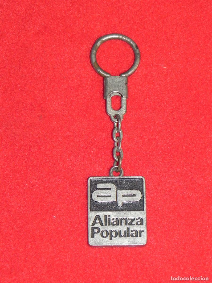 Colecionismo de porta-chaves: Llavero Alianza Popular (AP).
