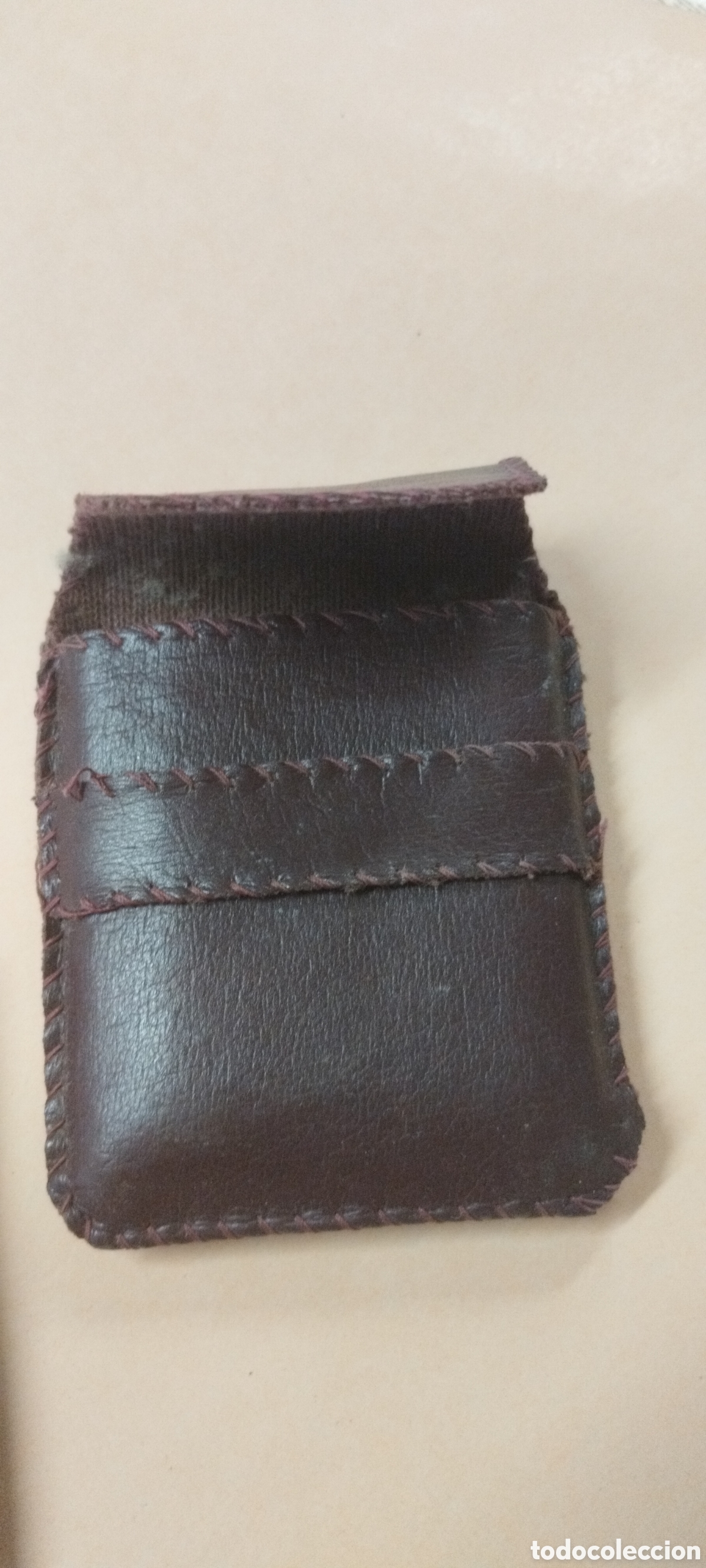 Coleccionismo de llaveros: Llavero mini calculadora con funda de piel - Foto 3