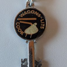 Coleccionismo de llaveros: WAGONS LITS COOK - LLAVERO DIFICIL - EN MAGNIFICO ESTADO CON ANVERSO LIMPIO Y SIN GRABAR