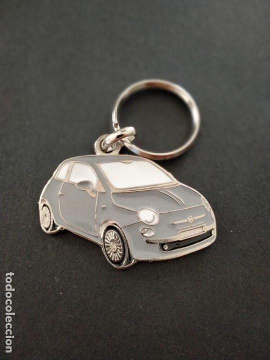 Coleccionismo de llaveros: LLAVERO FIAT 500 GRIS