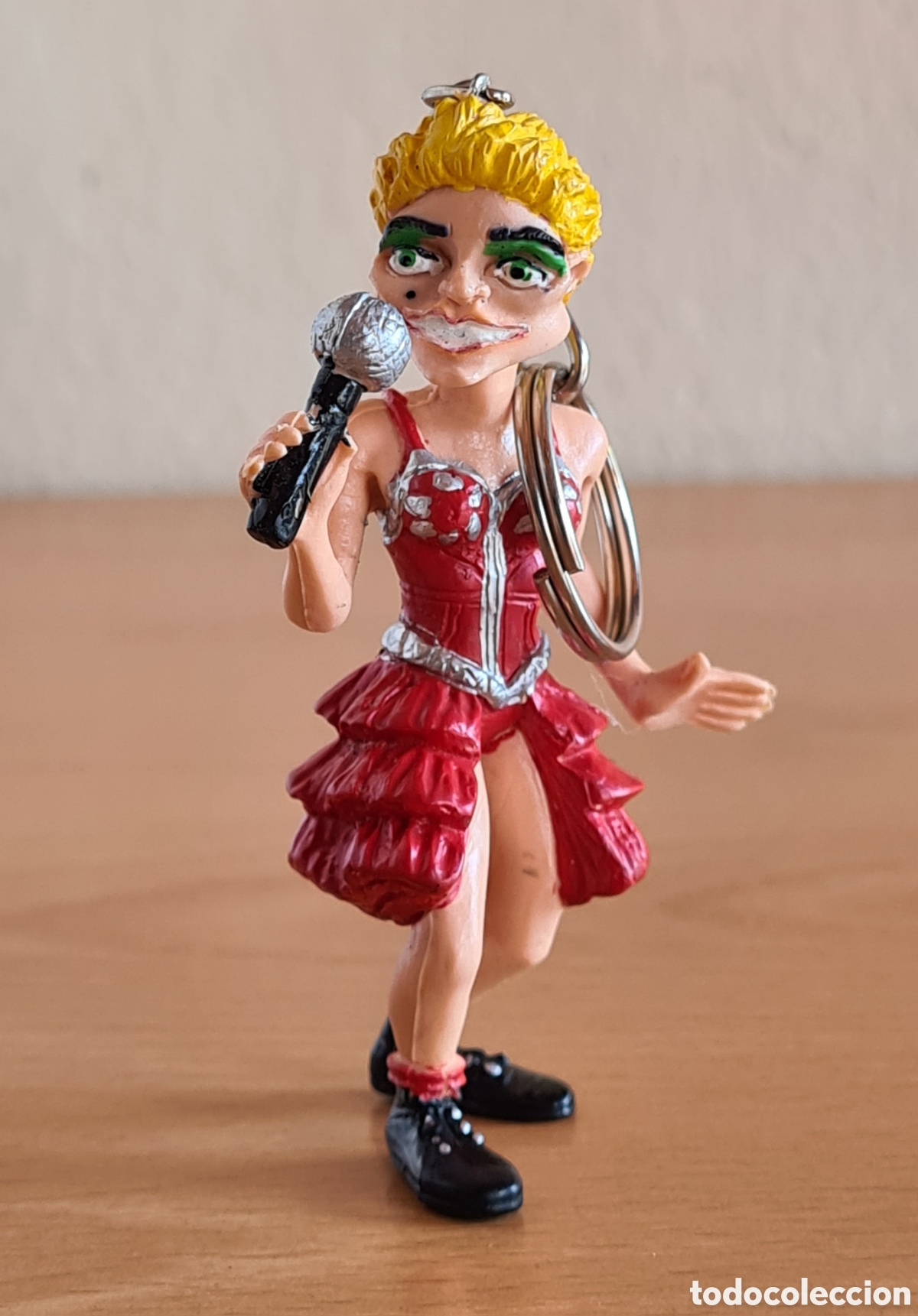 Coleccionismo de llaveros: Llavero figura goma pvc Madonna Like a Virgin La Isla Bonita - Comics Spain Spitting Image 1987