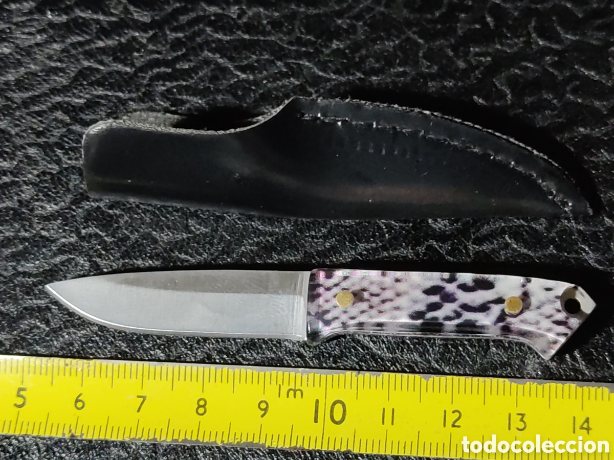 Coleccionismo de llaveros: Peque&ntilde;o cuchillo artesano,acero 440.Llavero
