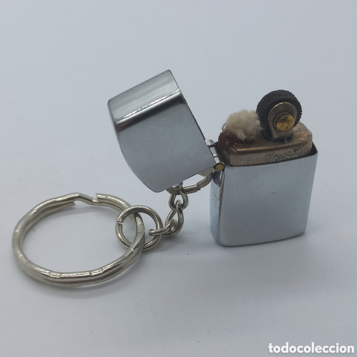 Coleccionismo de llaveros: Llavero mechero de gasolina estilo Zippo