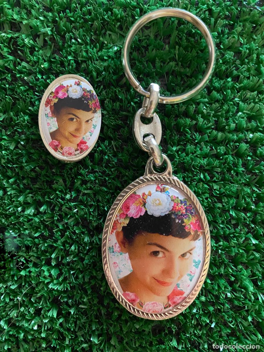 Coleccionismo de llaveros: OFERTA DUO LLAVERO Y PIN AMELIE TOQUE KITSCH , FLORES , BARROC