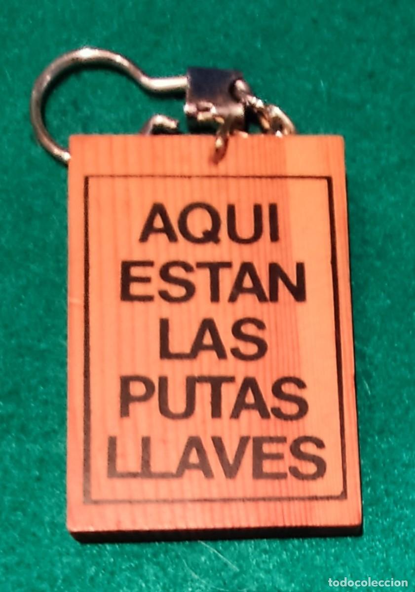 Coleccionismo de llaveros: LLAVERO DE MADERA - Foto 1