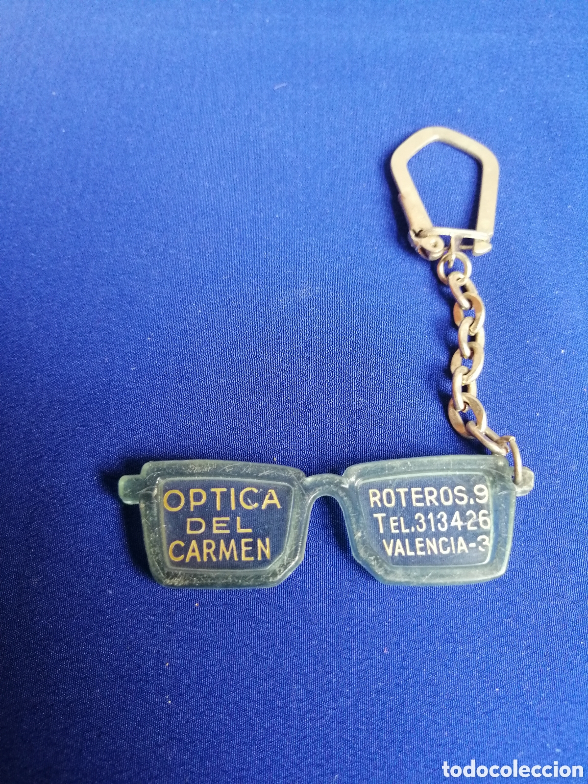 Colecionismo de porta-chaves: &Oacute;PTICA DEL CARMEN (VALENCIA) ROTEROS 9 LLAVERO PUBLICIDAD