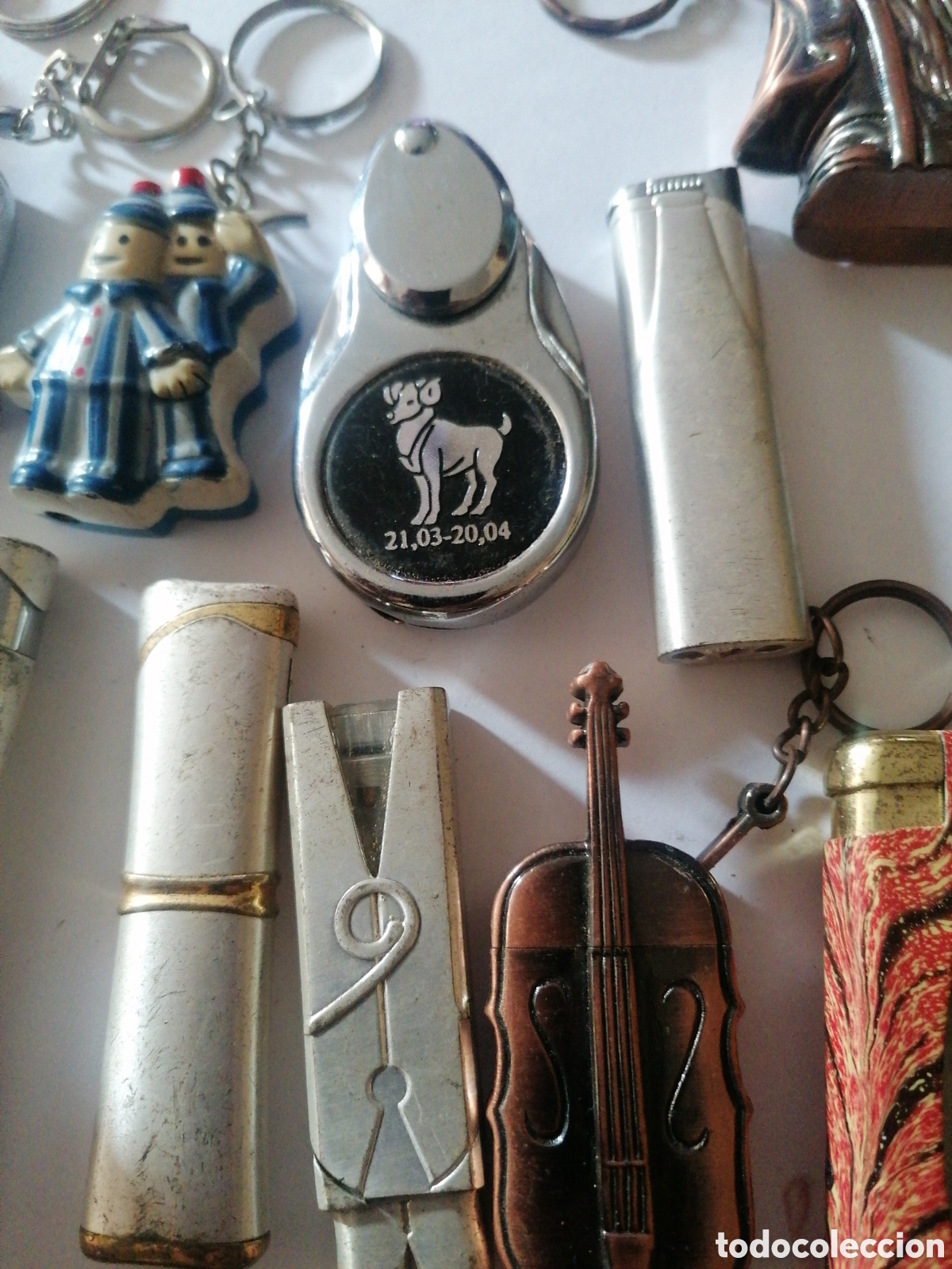 Coleccionismo de llaveros: Lote de mecheros antiguos - Foto 3
